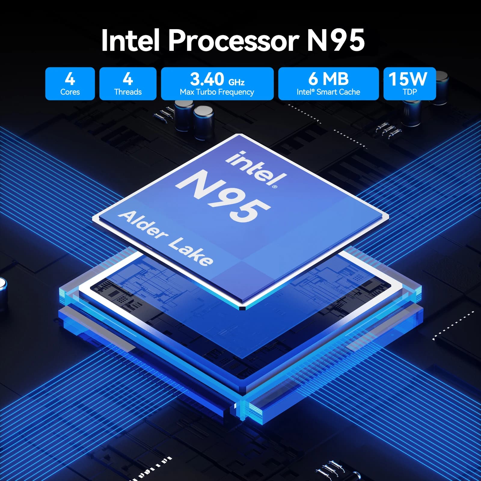 GEEKOM Air12 Lite Mini PC Intel® Alder Lake N95