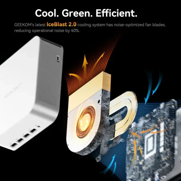 GEEKOM A8 Max Mini PC with IceBlast 2.0 cooling system