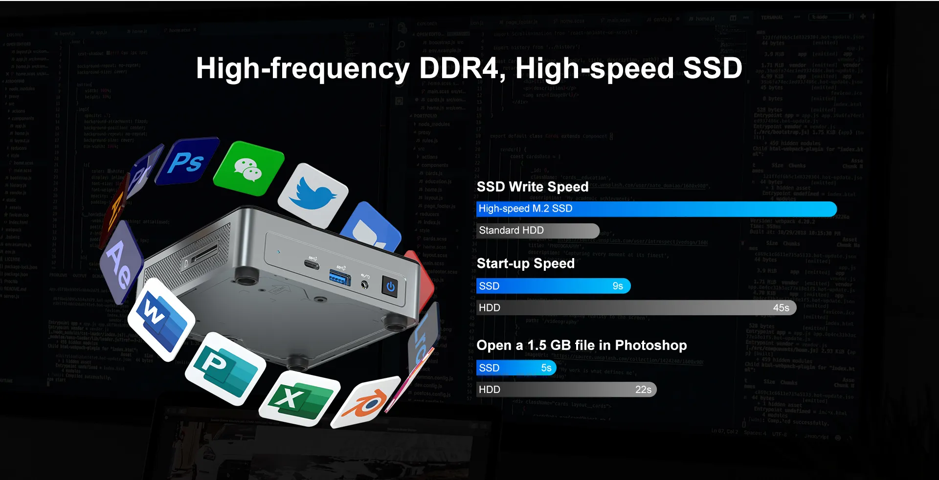 GEEKOM Mini Air11 Mini PC with High-frequency DDR4, High-speed SSD