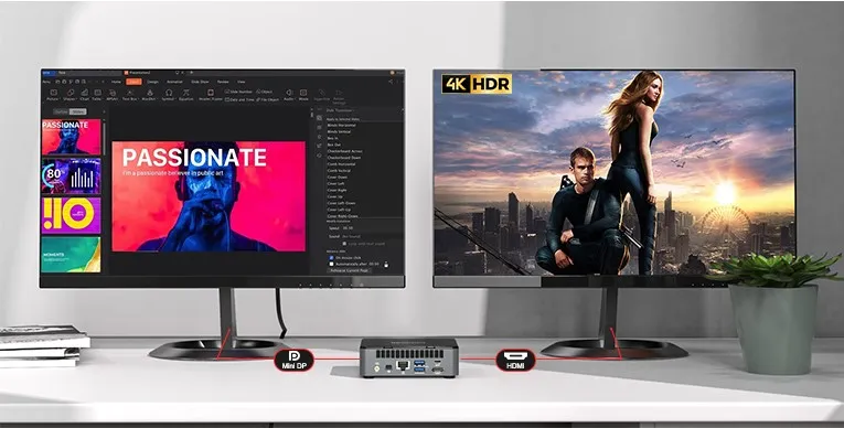 GEEKOM Mini Air11 Mini PC can support dual displays