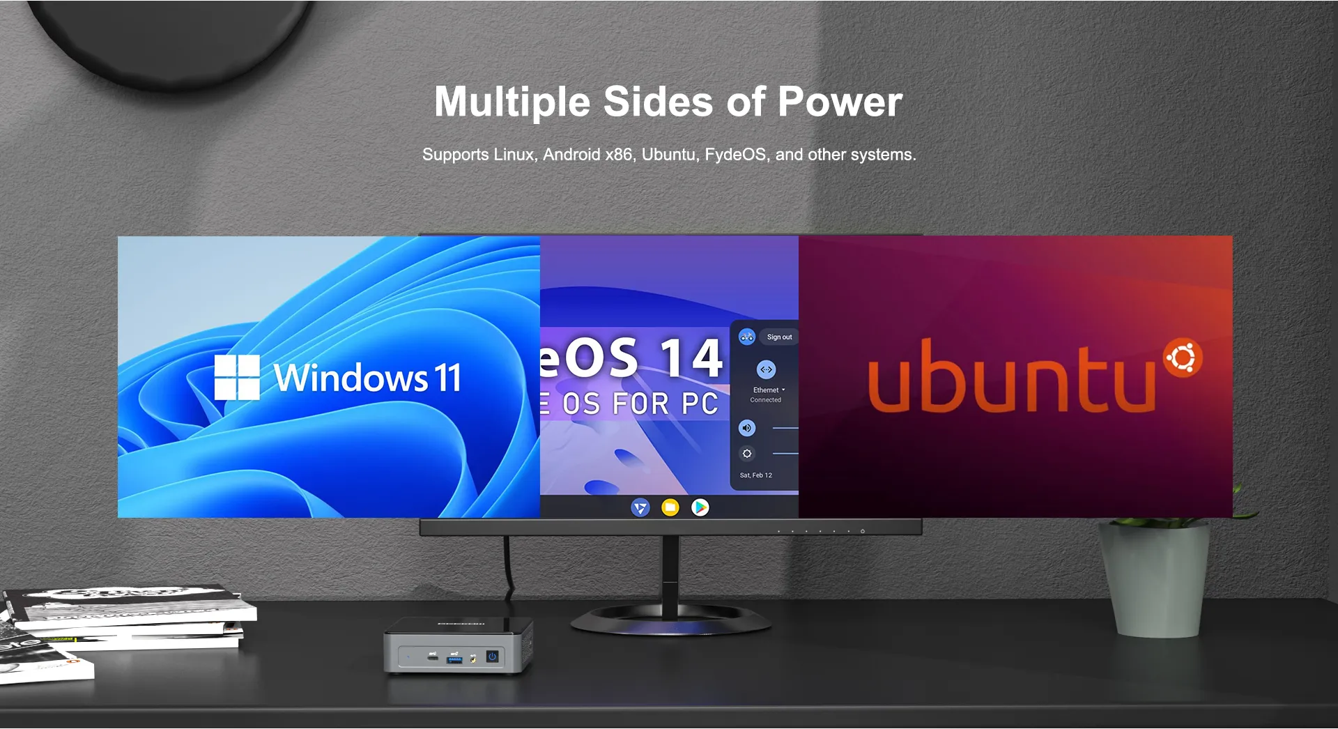 GEEKOM Mini Air11 Mini PC can support Multiple OS
