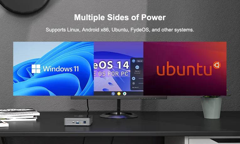 GEEKOM Mini Air11 Mini PC can support Multiple OS
