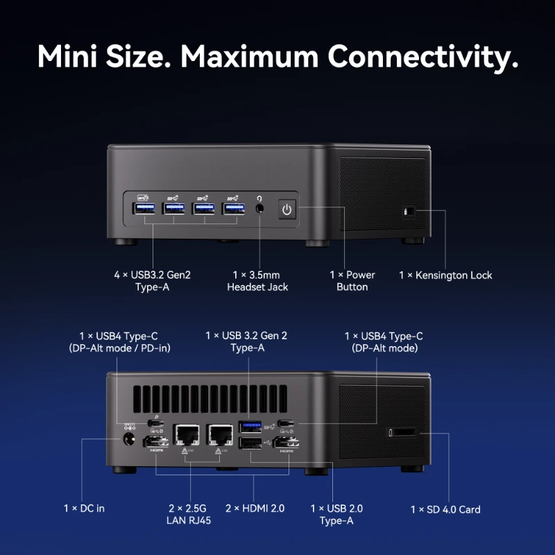GEEKOM IT13 Max AI Mini PC Intel® Core™ Ultra 9 185H alternate image