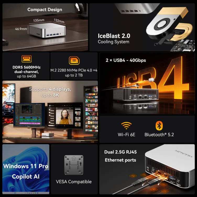 GEEKOM A8 MAX Specifications
