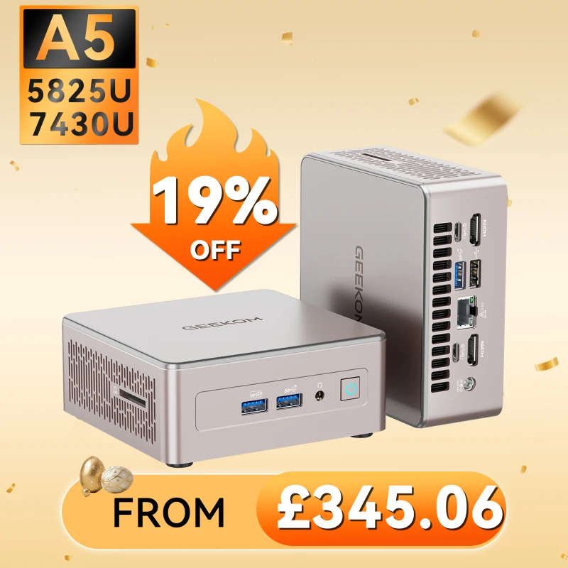 GEEKOM A5 Mini PC AMD Ryzen™ 7 5825U | Ryzen™ 5 7430U image