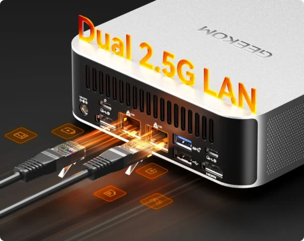 GEEKOM A8 Max AI Mini PC with dual 2.5G LAN