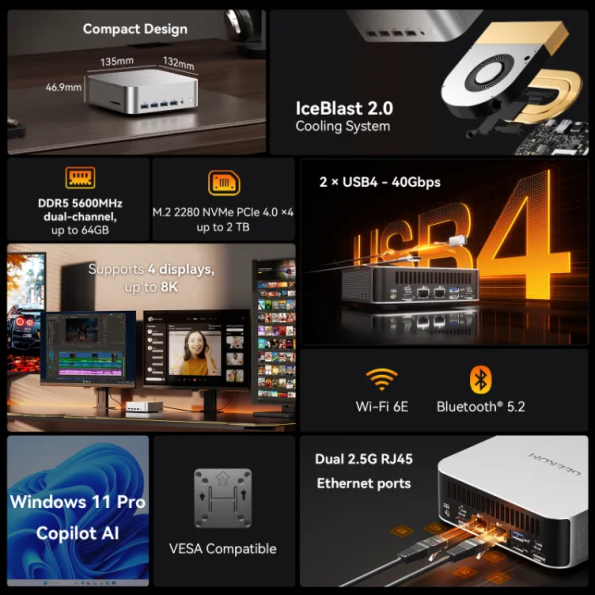 GEEKOM A8 Max AI Mini PC