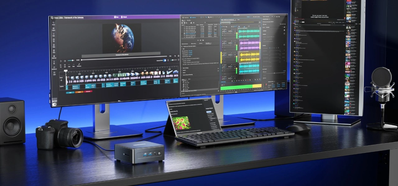 GEEKOM IT15 mini PC Supports up to four 4K displays