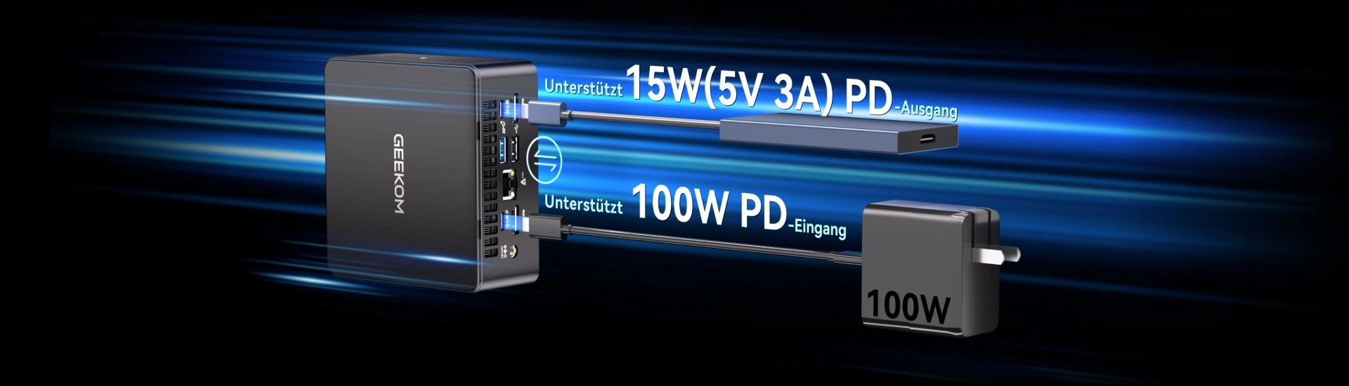  GEEKOM IT15 mini PC with Modern Connectivity