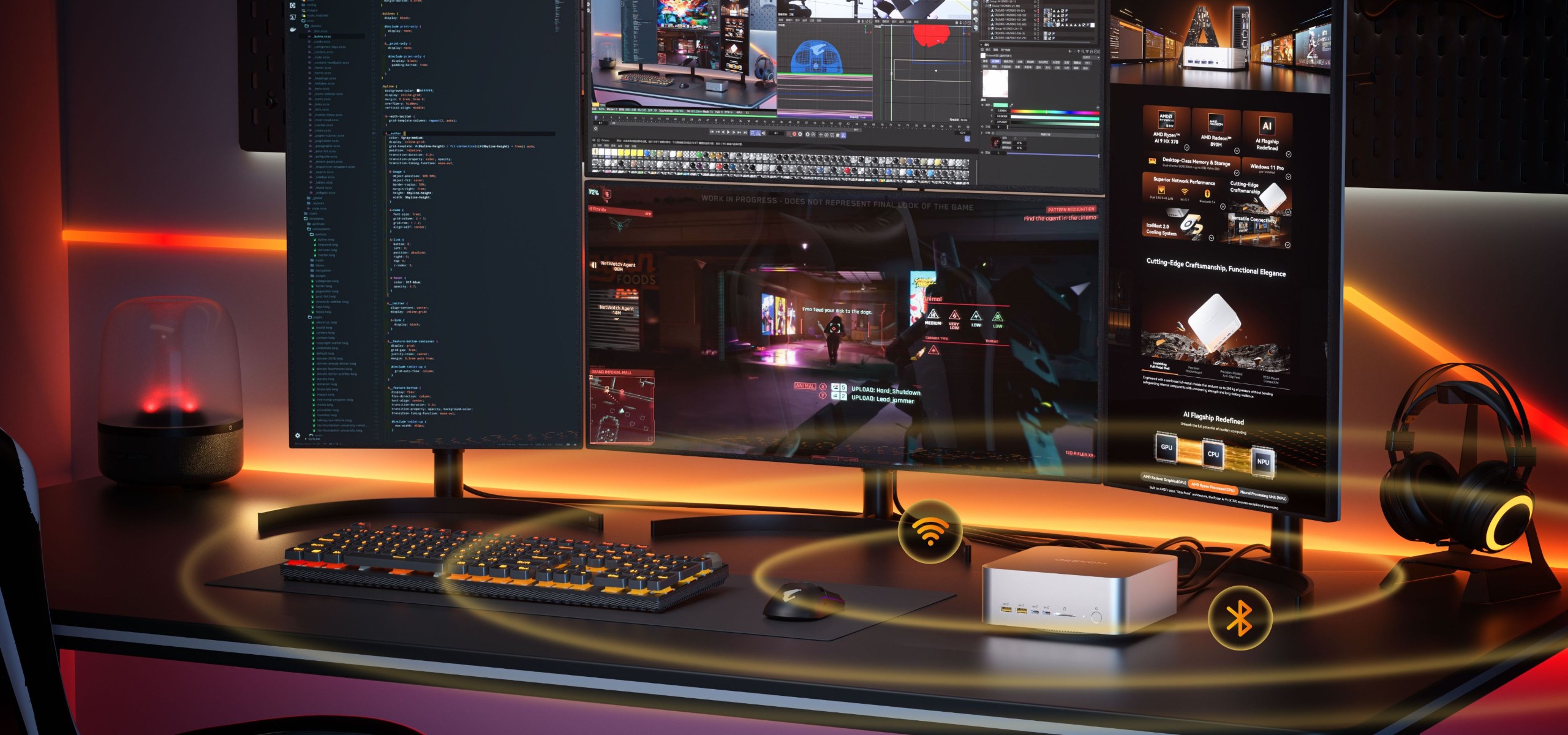 Unleash Productivity with Quad Display